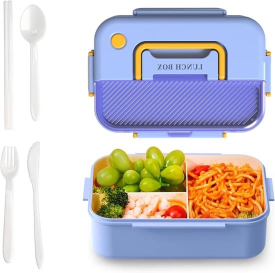 Dubbellagers läckagesäker mikrovågssäker Bento-lunchlåda - Rosa