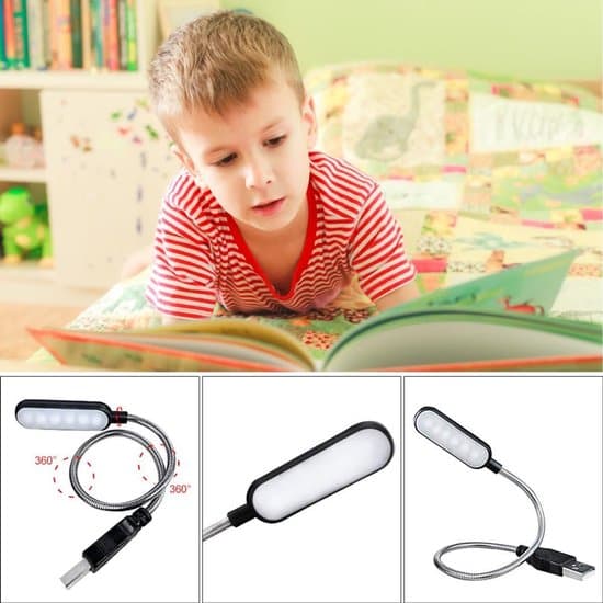 To-delt USB-lyssæt, bærbar computerlys, dæmpbar USB LED-lys, dæmpbar USB-lys, bærbar LED-lys, bærbar computerlys, USB-computerlys, PC-lys