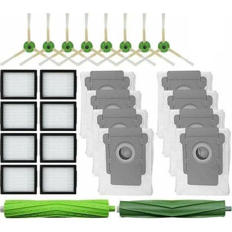 Inhalatortilbehør til iRobot Roomba I7 I7+ I3 I4 I6 I8+ J7+ E5 E6 E7 sæt