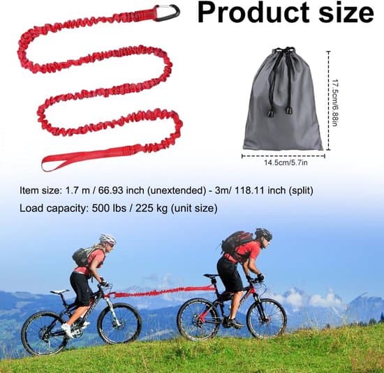 Barncykelbälte, Elastiskt cykelbälte, Elastiskt cykelbälte, Lastkapacitet 500 lbs