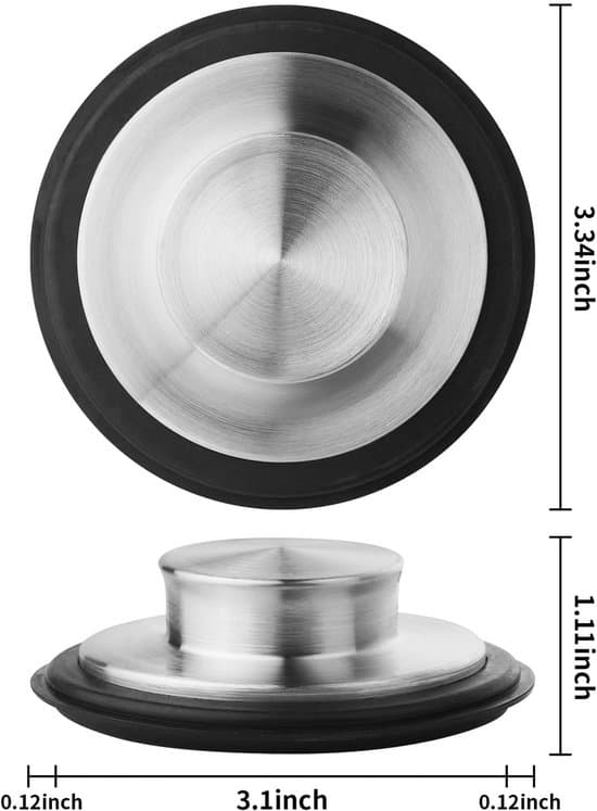2-delt vaskeprop - afløbsprop - anti-tilstopning & lugtfjerner - sølv