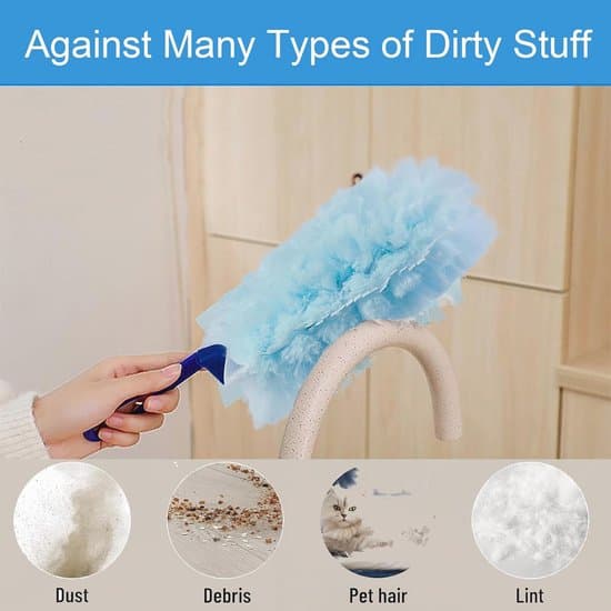 30-pack 360° fluffiga dammtrasor för Swiffer