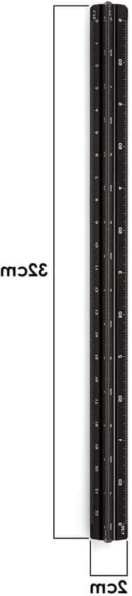 Professionell Triangulär Arkitektritare - 30 cm Aluminium Mätinstrument