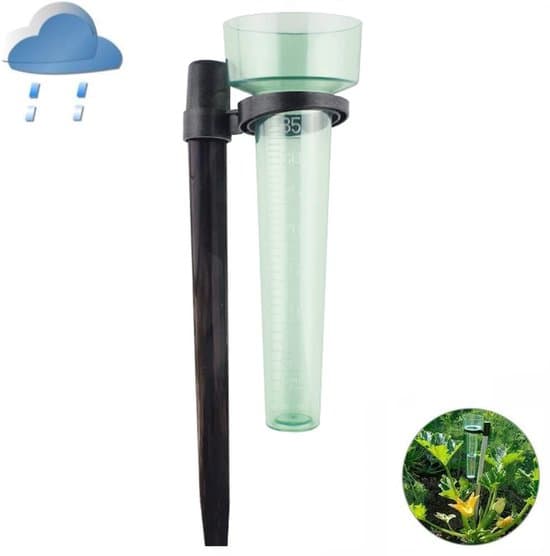 24 cm Plaststav-Typ Utomhus Väderstation Regnmätare