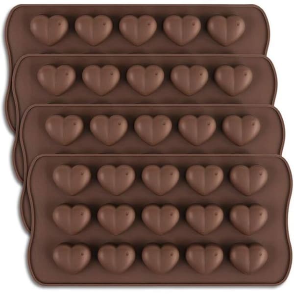 15-håls bikakeformad hjärtformad chokladform