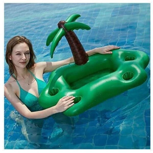 Poolbøjer. Flydende poolbar. Oppustelig poolbar. Poolbar - grøn.
