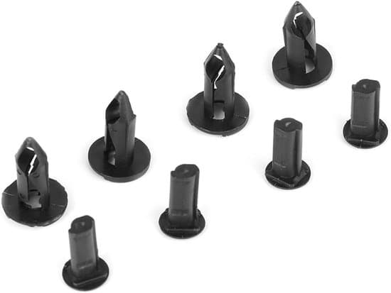 Bildørpanel kofanger stænklap clips - 100 plastiknitter - Sort - Universal - Ideelt biltilbehør - Egnet til...