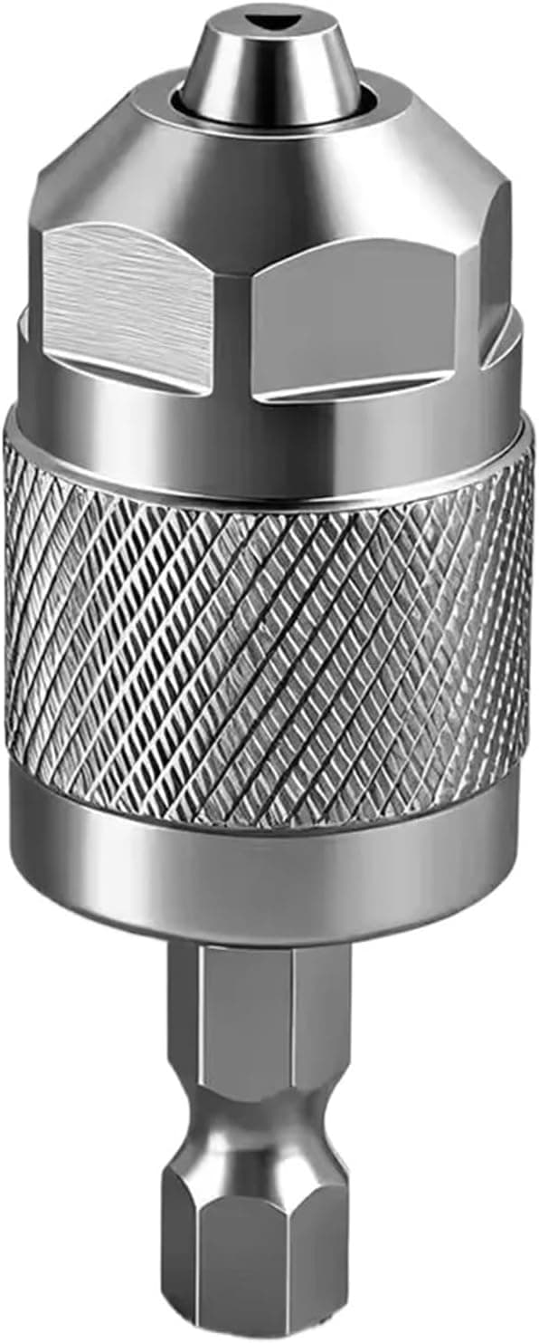 Borrchuckadapter - Tillbehör för snabbt borrbyte - Silver