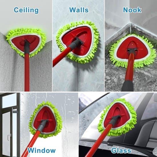 4-pak udskiftningsmoppehoveder til Vileda/O-Cedar EasyWring Spin Mopper - 360° vaskbar