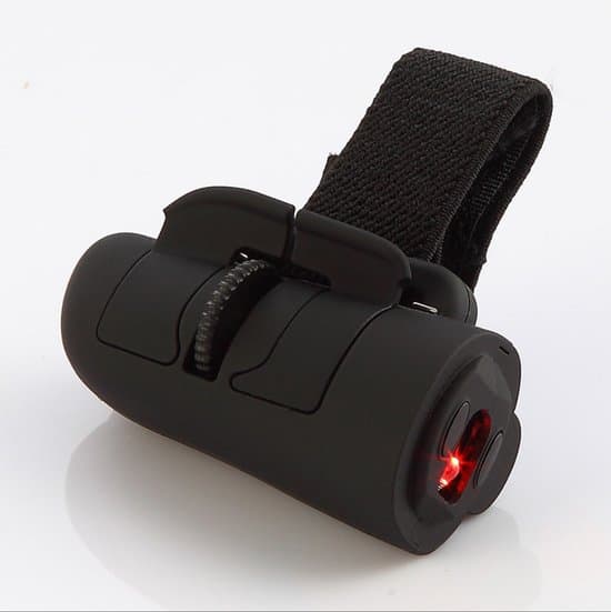 Mini 2.4G trådløs optisk mus med ergonomisk fingerring – (sort)