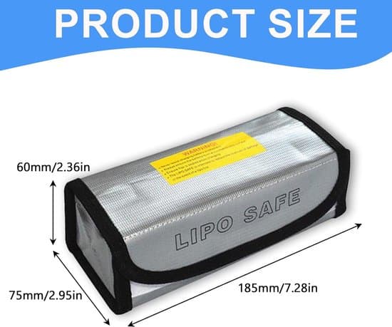 LiPo Batterisäkerhetspåse - Brandsäker - Silver