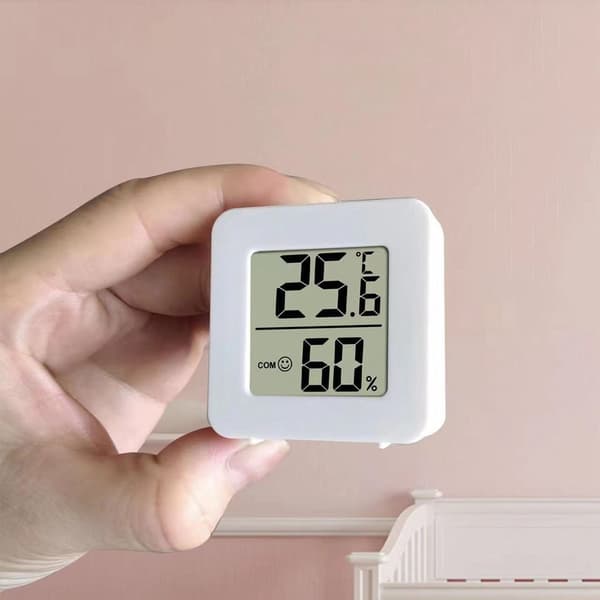 4-delad inomhustermometer, digital rumstermometer, smart LCD-hygrometer