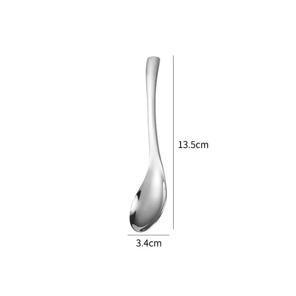 5-delt suppeske-sæt i rustfrit stål, til suppe, ris, te, mælk, kaffe og desserter, 13,5 cm (flere farver)