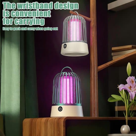 2-pack USB-drivna UV-flugfällor och myggdödare med hög spänning
