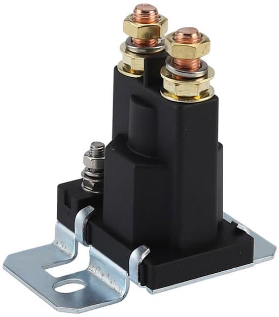 Automatiskt relä 12V DC 500A – Svart, normalt öppet, panelmontering