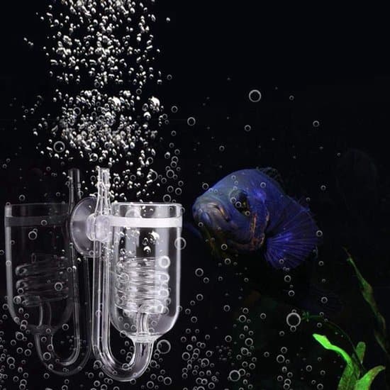 Høj Gennemsigtighed CO2-Diffuser - Glasdiffuser - Akvarieplante Atomizer - Kompakt Høj Diffusion til Akvarium