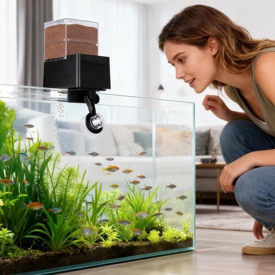 Fiskefoderautomat - 5-trins Smart Justerbar Lufttæt Akvarie Automatisk Foderautomat med Timer