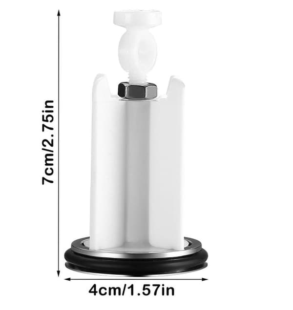 Universella diskbänksproppar, 2-pack, lämpliga för diskbänkar, bidéer och badrum.