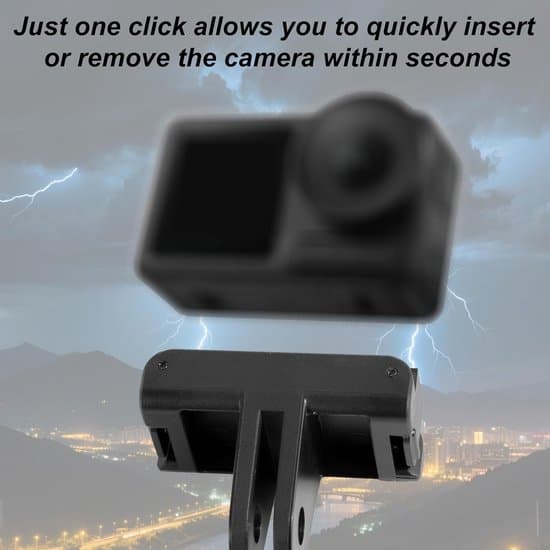 Velegnet til DJI Action5Pro/4/3 magnetisk quick release base, quick release adapter og kameratilbehør