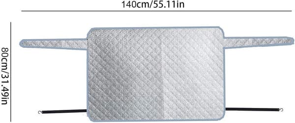 2-pack bilvindruteskydd, vinterisskydd med magnetisk duk