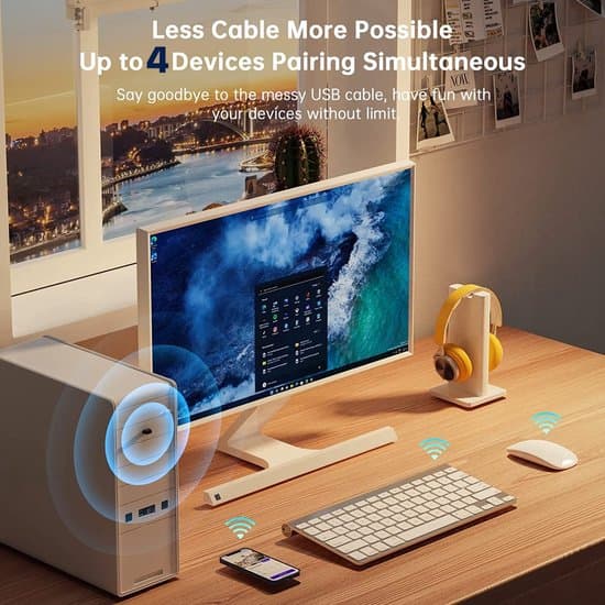 Bluetooth-sovitin USB 5.3 - Bluetooth-vastaanotin - Bluetooth-vastaanotin - Bluetooth USB-sovitin - Bluetooth-dongle - Plug and Play