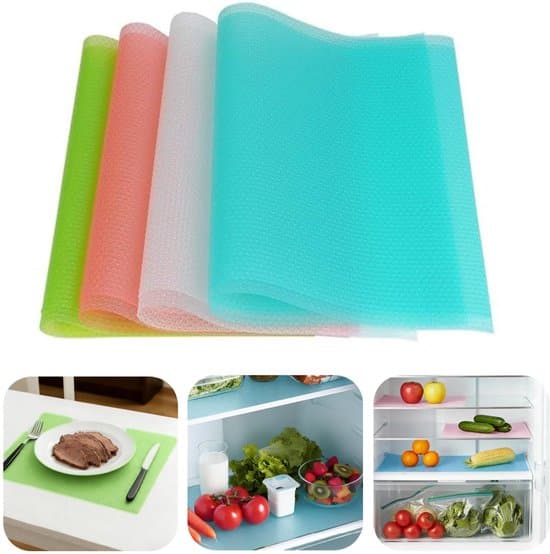 8-pack 45x29 cm klippbara fuktbeständiga kylskåps- och lådfoder