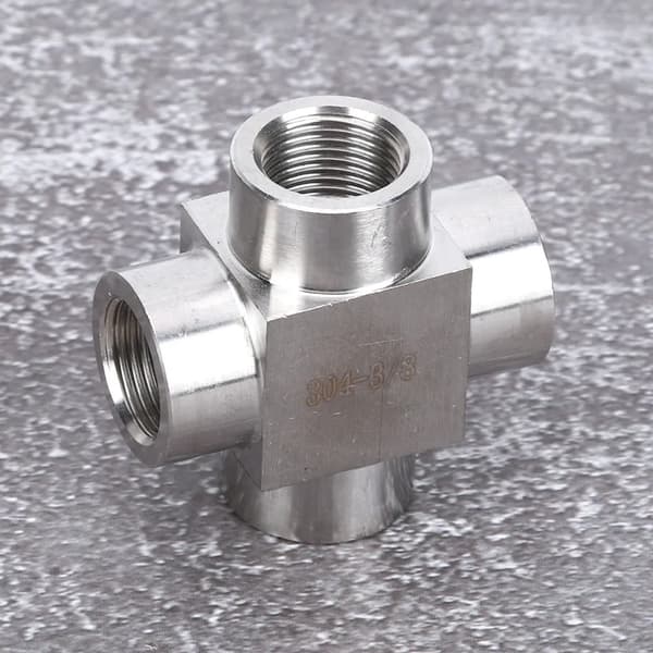 T-stykker i rustfrit stål, rørfittings i rustfrit stål, rørfitting-forbindere, rørfitting-adaptere