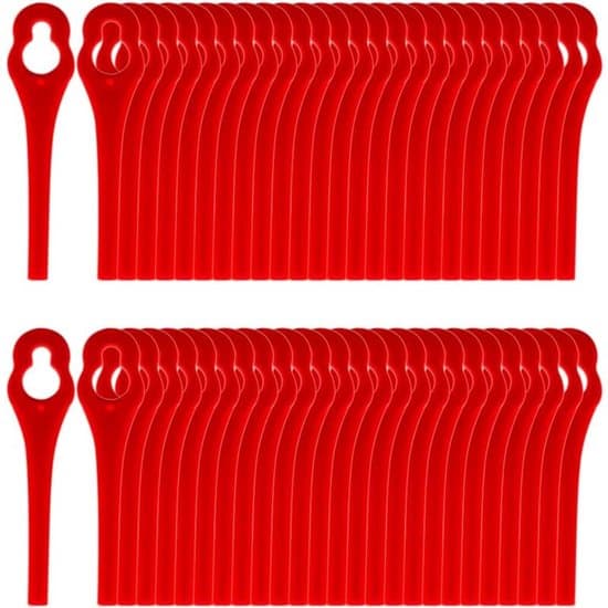 Plastreservblad (för gräsklippare) - 100 blad per förpackning