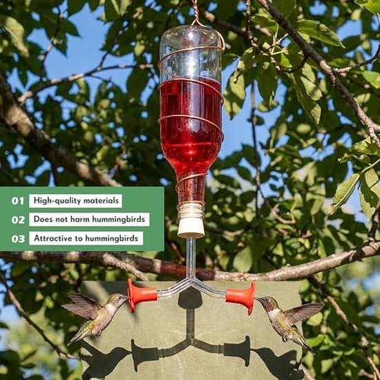 3-delat kolibrimatare blomfågelmatare tillbehörsset