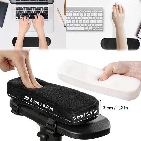 Ergonomiske armlæn til stole - 2 skumpuder