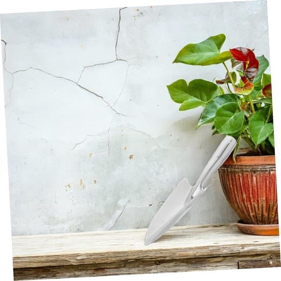 Håndskovl til haven - Metalskovl - Til ompotning af planter - Rustfrit stål - 27 cm længde - Sølv