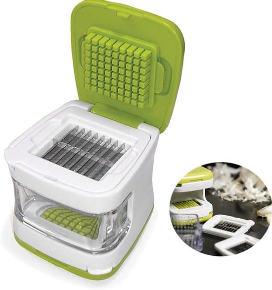 Vitlökspress - Grön - Diskmaskinsäker - Plastmaterial - Dubbelsidig press