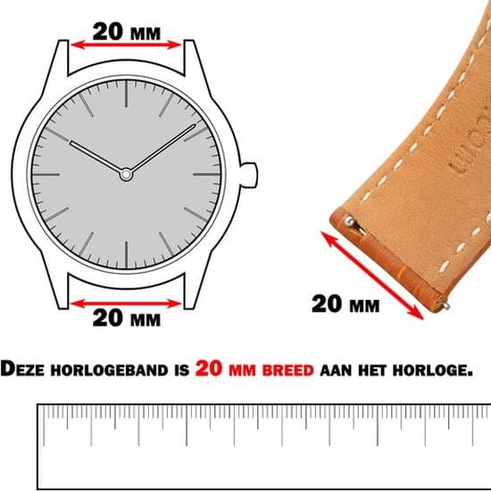 20 mm urrem i rustfrit stålnet - Inkluderer komplet værktøjssæt - Solid rem - Rustfrit stål - Sort