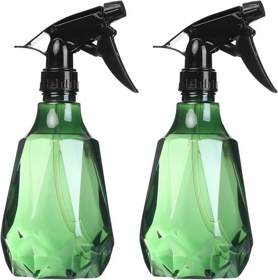 Set med 2 återanvändbara 500 ml sprayflaskor för växter, dimma, trädgårdsskötsel och hårvård