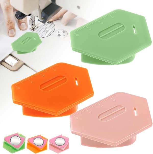 3-pack magnetiska sömnadsguider, mångsidiga polygonala tillbehör