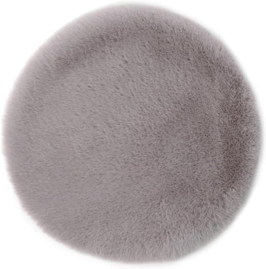 Stolhynde, sædehynde, 100% polyester, 45 cm i diameter - sølv