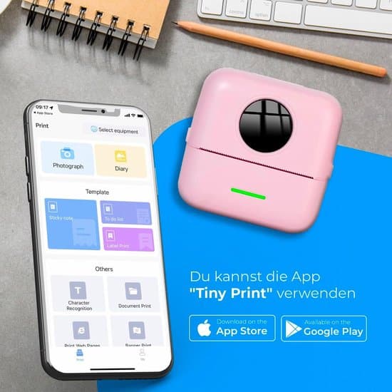 Sammenfoldelig bærbart studiefotoboks, termisk etiketprinter, USB/Bluetooth