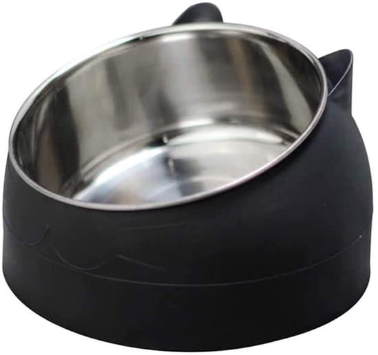 400 ml rustfrit stål kattefoder - Multifunktionel hunde- og kattevandskål - 15