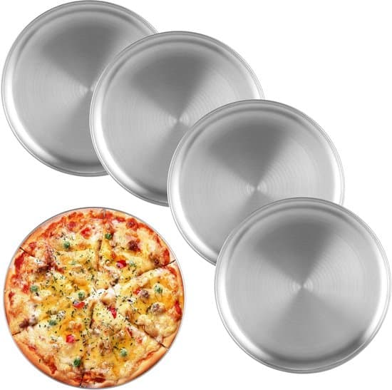Pizzaplåtsset - 5 delar - 30cm - Rund - Rostfritt stål - Ugnssäker - Bakning - Servering - Diskmaskinssäker