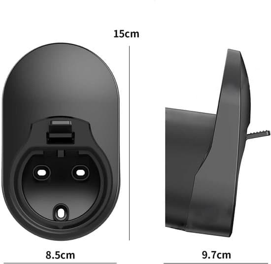 Opladerkabelorganisator, EV-opladerkabelholder, vægbeslag, Sort