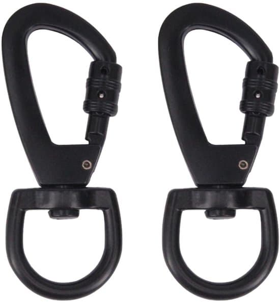 - D-formad karbinhake - 2-pack - Nyckelring