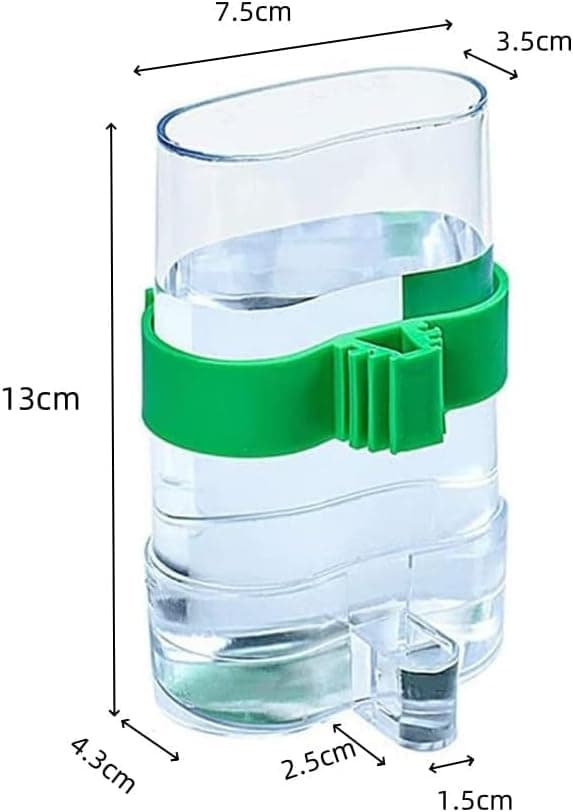 To-pak multifunktionelle automatiske fugleburfoderautomater - 220 ml