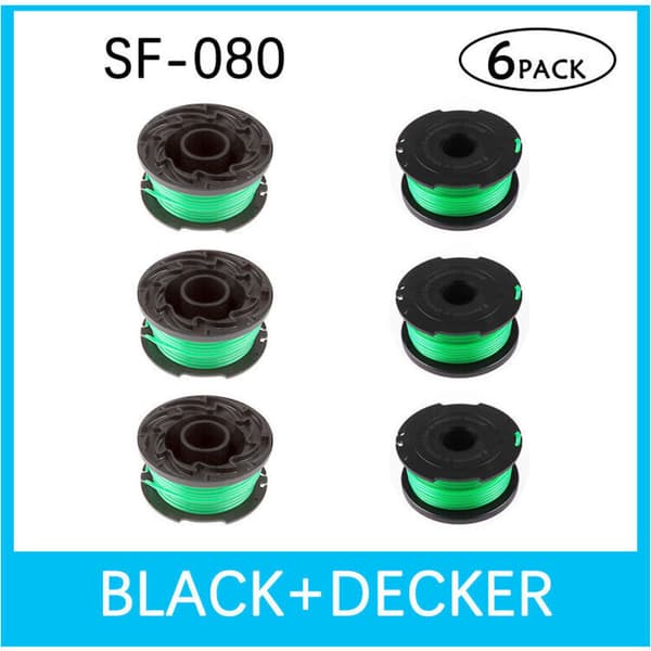Seks grønne spoler til Black & Decker SF-080