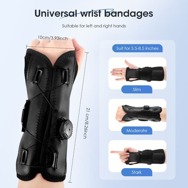 Handledsstöd skena handledsband unisex justerbart handledsrör handfäste handledsstöd