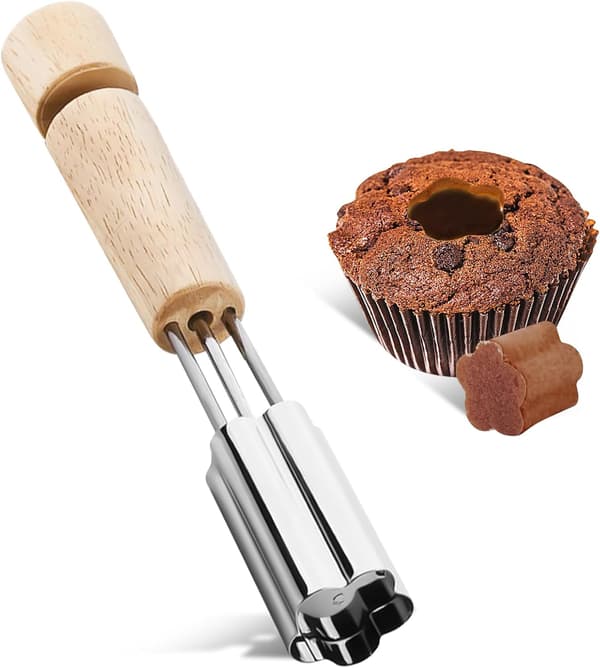 Cupcake fyldfjerner, rustfrit stål