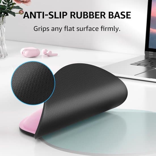 3-pack uppgraderade breddade handledsstöd för tangentbord, gel, rosa