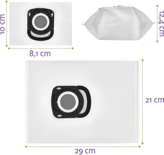 10-pack dammsugarpåsar för Rowenta Silence Force och X-Trem Power