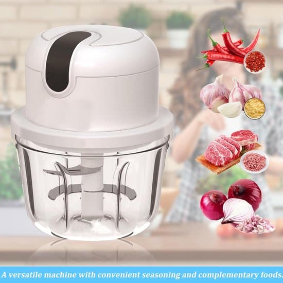 Elektrisk foodprocessor, USB genopladelig minihakker, 100-300ml