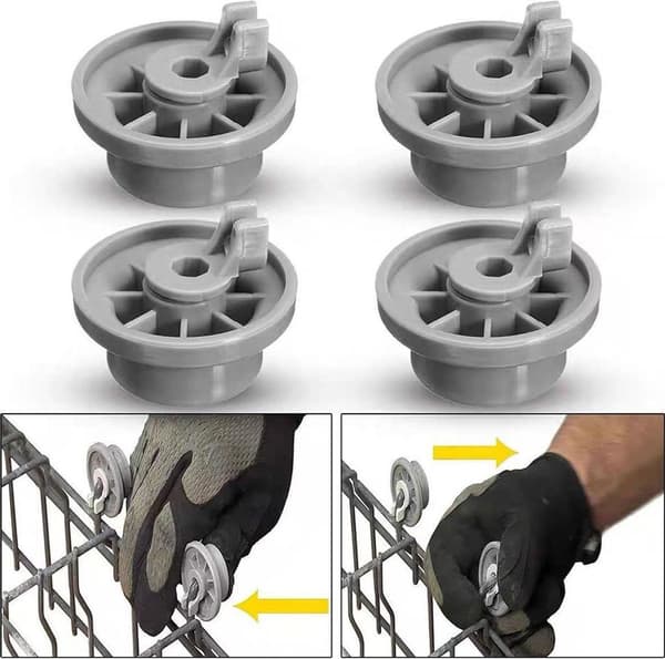 INF nedre korgarullar för Bosch Siemens diskmaskiner - 8-pack