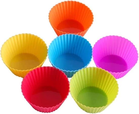 24 genanvendelige silikone bageforme, muffinforme